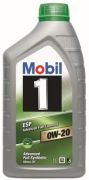 MOBIL MOB153439 Моторное масло Mobil 1 ESP / 0W20 / 1л. / на автомобиль SKODA FABIA