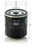 MANN MFW712 Масляный фильтр на автомобиль MG METRO
