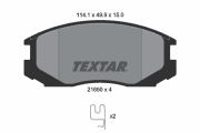 TEXTAR T2165001 Тормозные колодки дисковые на автомобиль MITSUBISHI LANCER
