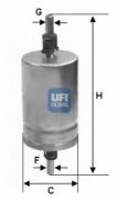UFI 3151000 Топливный фильтр на автомобиль OPEL VECTRA