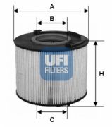 UFI 2601500 Топливный фильтр на автомобиль VW TOUAREG