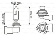 Bosch 1987302155 Автомобильная лампа HB4 XenonBlue WV