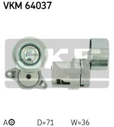 SKF VKM64037 Натяжной ролик, поликлиновой  ремень на автомобиль MAZDA MPV