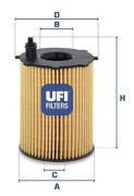 UFI 2503700 Масляный фильтр на автомобиль FORD FUSION