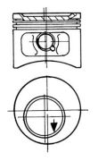Kolbenschmidt  Поршень в комплекте на 1 цилиндр, 2-й ремонт (+0,50)
