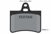 TEXTAR T2330501 Тормозные колодки дисковые