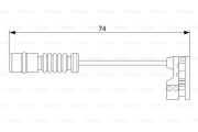 BOSCH 1987473008 Датчик износа тормозных колодок на автомобиль MERCEDES-BENZ E-CLASS
