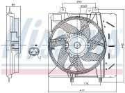 NISS NIS85991 Вентилятор  CITROEN C2 (JM) (02-) 1.4 HDi на автомобиль PEUGEOT 207