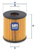 UFI 2506000 Масляный фильтр на автомобиль PEUGEOT BIPPER