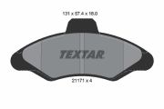 TEXTAR T2117105 Тормозные колодки дисковые на автомобиль VW LOGUS