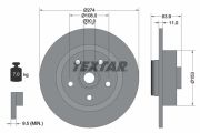 TEXTAR T92142200 Тормозной диск