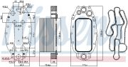NISS NIS 91118 Масляный радиатор JAGUAR F-PACE (DC_) (15-) 3.0 D