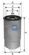 UFI 2438400 Топливный фильтр на автомобиль ROVER 100
