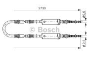 Bosch 1987477370 Трос, стояночная тормозная система