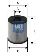 UFI 2607700 Топливный фильтр на автомобиль HONDA CR-V