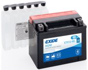 EXIDE EXIETX12BS Акумулятор EXIDE AGM [12B] 10 Ah/  150x87x130 (ДхШхВ) CCA 150 на автомобиль SUZUKI TL