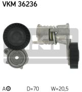 SKF VKM36236 Натяжной ролик, поликлиновой  ремень на автомобиль FORD FOCUS