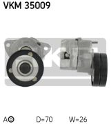 SKF VKM35009 Натяжной ролик, поликлиновой  ремень на автомобиль OPEL ASTRA