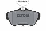 TEXTAR T2457803 Тормозные колодки дисковые