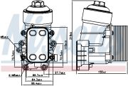 NISS NIS91158 Масляный радиатор VOLKSWAGEN MULTIVAN (7H, 7E) (03-) 2.0 TDi на автомобиль AUDI Q3