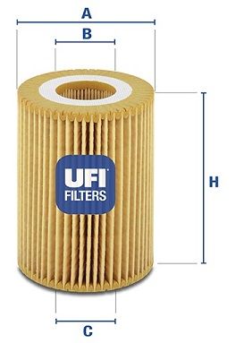 2506900 UFI Масляный фильтр для JEEP GRAND