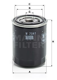 MFW7041 MANN Масляный фильтр для INFINITI Q45