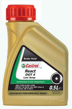 CAS DOT4 /0.5 CASTROL Тормозная жидкость Castrol Brake Fluid / DOT 4 / 0,5л. / купить дешево