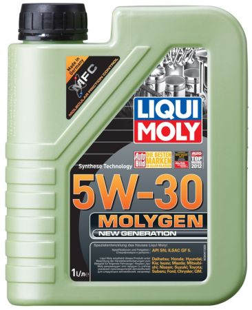 LIM9041 LIQUI MOLY Моторное масло MOLYGEN NEW Gen. 5W-30 (API SN, ILSAC GF-5) 1Л купить дешево