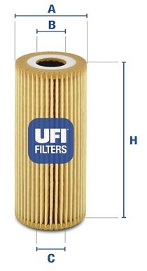 2506700 UFI Масляный фильтр для MERCEDES BENZ B-CLASS