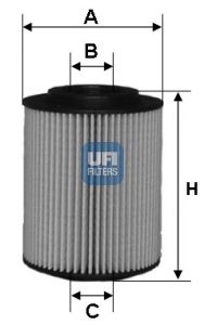 2507200 UFI Масляный фильтр для HONDA CR-V