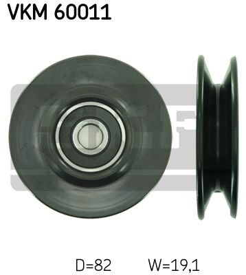 VKM 60011 SKF Паразитный / Ведущий ролик, клиновой ремень купить дешево