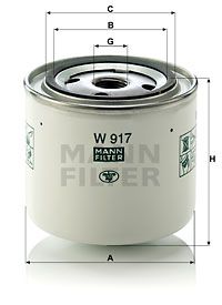 MFW917 MANN Масляный фильтр для VOLVO 780