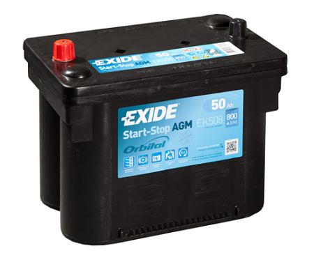 EXI EK508 EXIDE Акумулятор EXIDE AGM - 50Ah/ EN 800 / 260x173x206 (ДхШхВ) купить дешево