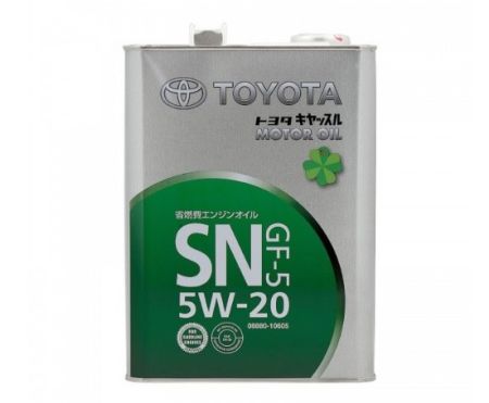 TOY 08880-10605 TOYOTA Моторное масло Toyota Motor Oil SN GF-5 / 5W20 / 4л. / 08880-10605 купити дешево