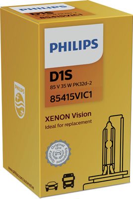 PHI 85415VIC1 PHILIPS Автомобильная лампа: 12 [В] Ксенон D1S Vision 35W цоколь PK32d-2 Цветовая темп. 4 600K купить дешево