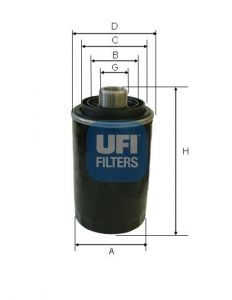 2349300 UFI Масляный фильтр для AUDI Q5