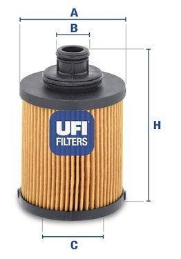 2503100 UFI Масляный фильтр для SUZUKI IGNIS