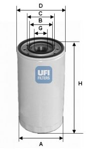2330300 UFI Масляный фильтр для IVECO DAILY