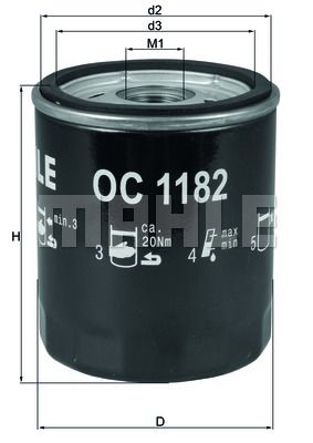 OC1182 KNECHT Масляный фильтр для MAZDA CX-30