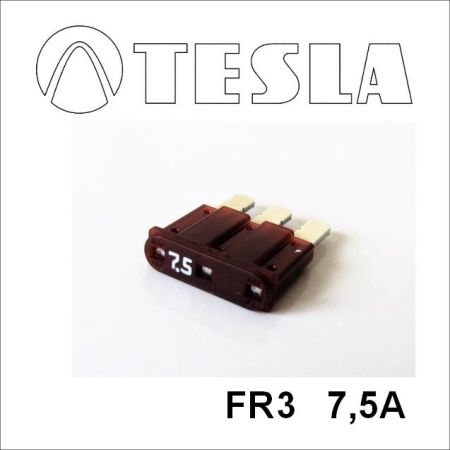 TES FR3 7.5A.10 TESLA Предохранитель MICRO3 7,5A купити дешево