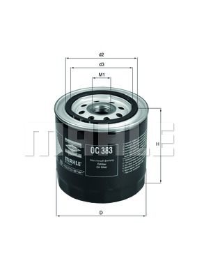 OC383 KNECHT Масляный фильтр для LADA 1200-1500
