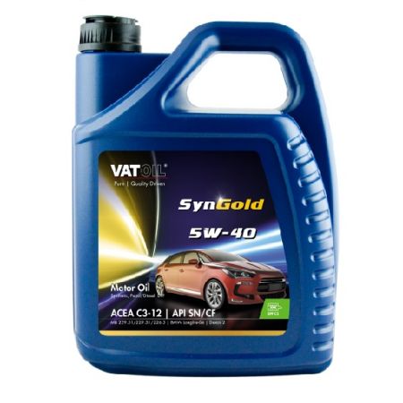 VAT 11-5 VATOIL Масло моторное Vatoil SynGold 5W40 / 5л. / (ACEA C3-12, API SN/CF) купить дешево
