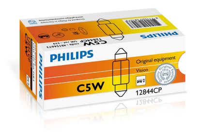 PHI 12844CP PHILIPS Автомобильная лампа: 12 [В] C5W Vision 5W цоколь SV8,5 купить дешево