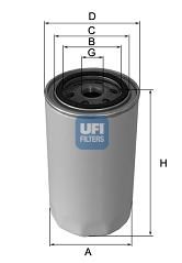 2310200 UFI Масляный фильтр для TOYOTA HILUX