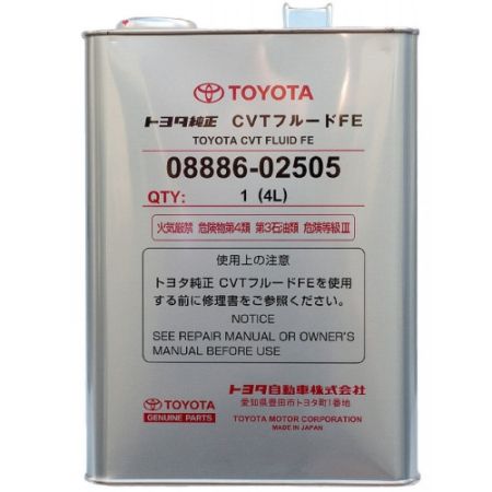 TOY 08886-02505 TOYOTA Масло для АКПП Toyota CVT Fluid FE / 4л. / ( OE: 08886-02505 ) купить дешево