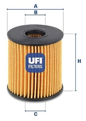 2506000 UFI Масляный фильтр для FIAT ULYSSE