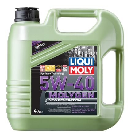 LIM9054 LIQUI MOLY Моторное масло MOLYGEN NEW Gen. 5W-40 (API SN/CF,  ACEA A3/B4) 4Л купить дешево