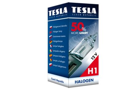 TES B30101 TESLA Автомобильная лампа: 12 [В] H1 55W цоколь P14,5s +50% света купити дешево