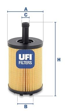 2502300 UFI Масляный фильтр для VW SCIROCCO