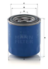 MFW8017 MANN Масляный фильтр для HYUNDAI I40